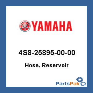 Yamaha 4S8-25895-00-00 Hose, Reservoir; 4S8258950000