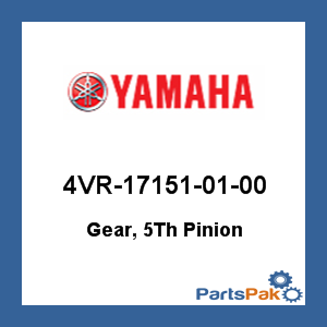 Yamaha 4VR-17151-01-00 Gear, 5th Pinion; 4VR171510100