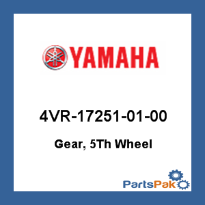 Yamaha 4VR-17251-01-00 Gear, 5th Wheel; 4VR172510100