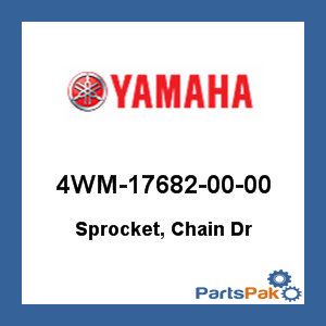 Yamaha 4WM-17682-00-00 Sprocket, Chain Dr; 4WM176820000