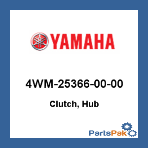Yamaha 4WM-25366-00-00 Clutch, Hub; 4WM253660000