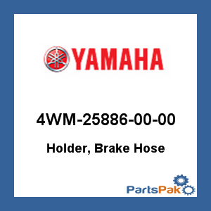 Yamaha 4WM-25886-00-00 Holder, Brake Hose; 4WM258860000
