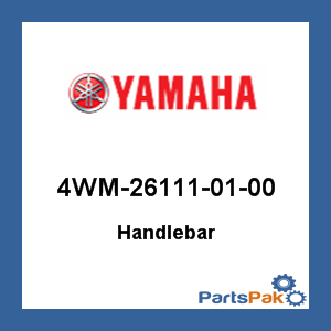 Yamaha 4WM-26111-01-00 Handlebar; 4WM261110100