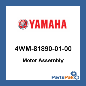 Yamaha 4WM-81890-01-00 Motor Assembly; 4WM818900100