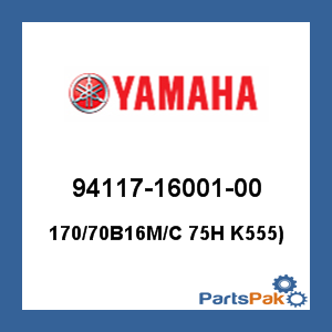 Yamaha 94117-16001-00 170/70B16 Motorcycle 75H K555); 941171600100