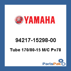 Yamaha 94217-15298-00 Tube 170/80-15 Motorcycle Pv78; 942171529800