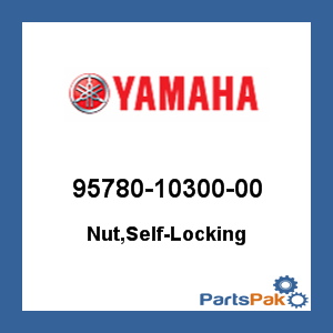 Yamaha 95780-10300-00 Nut, Self-Locking; 957801030000