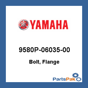 Yamaha 9580P-06035-00 Bolt, Flange; 9580P0603500