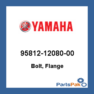 Yamaha 95812-12080-00 Bolt, Flange; 958121208000