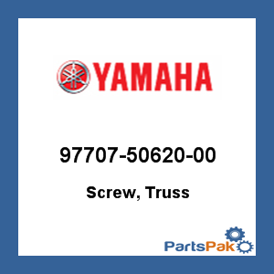 Yamaha 97707-50620-00 Screw, Truss; 977075062000