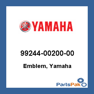 Yamaha 99244-00200-00 Emblem, Yamaha; 992440020000