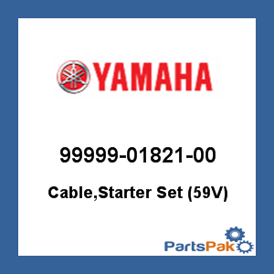 Yamaha 99999-01821-00 Cable, Starter Set (59V); 999990182100