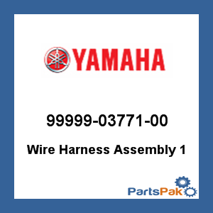 Yamaha 99999-03771-00 Wire Harness Assembly 1; 999990377100