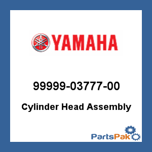 Yamaha 99999-03777-00 Cylinder Head Assembly; 999990377700