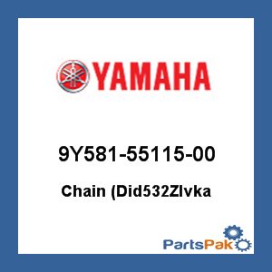 Yamaha 9Y581-55115-00 Chain (Did532Zlvka; 9Y5815511500