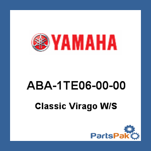 Yamaha ABA-1TE06-00-00 Classic Virago Windshield; ABA1TE060000