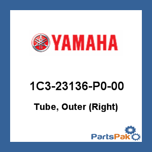 Yamaha 1C3-23136-P0-00 Tube, Outer (Right); 1C323136P000
