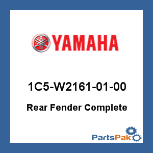 Yamaha 1C5-W2161-01-00 Rear Fender Complete; 1C5W21610100
