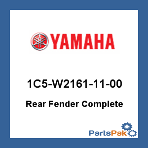 Yamaha 1C5-W2161-11-00 Rear Fender Complete; 1C5W21611100