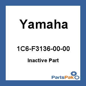 Yamaha 1C6-F3136-00-00 Tube, Outer (Right; 1C6F31360000