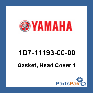 Yamaha 1D7-11193-00-00 Gasket, Head Cover 1; 1D7111930000