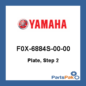 Yamaha F0X-6884S-00-00 Plate, Step 2; F0X6884S0000