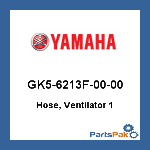 Yamaha GK5-6213F-00-00 Hose, Ventilator 1; GK56213F0000