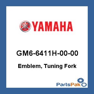 Yamaha GM6-6411H-00-00 Emblem, Tuning Fork; GM66411H0000