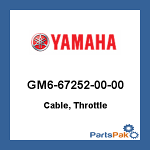 Yamaha GM6-67252-00-00 Cable, Throttle; GM6672520000