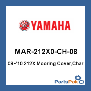 Yamaha MAR-212X0-CH-08 2008 2009 2010 212X Mooring Cover, Charcoal Gray; MAR212X0CH08