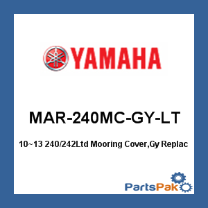 Yamaha MAR-240MC-GY-LT 2010-14 Sx240/242Ltd Cover Charcpal; New # MAR-240MC-CH-18
