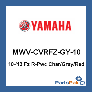 Yamaha MWV-CVRFZ-GY-10 FZR Cover Charcoal/Black, 2009-2016; New # MWV-CVRFZ-GY-18