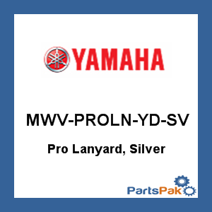 Yamaha MWV-PROLN-YD-SV Pro Lanyard, Silver; MWVPROLNYDSV