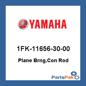 Yamaha 1FK-11656-30-00 Plane Bearing, Connecting Rod; 1FK116563000