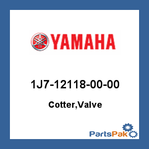 Yamaha 1J7-12118-00-00 Cotter, Valve; 1J7121180000