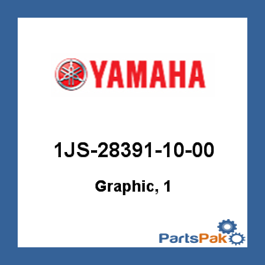 Yamaha 1JS-28391-10-00 Graphic, 1; 1JS283911000
