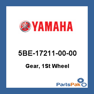 Yamaha 5BE-17211-00-00 Gear, 1st Wheel; 5BE172110000