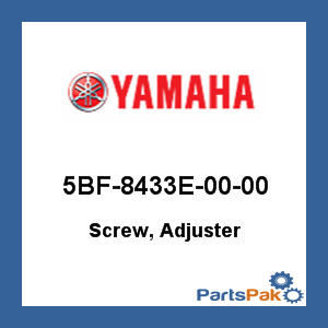 Yamaha 5BF-8433E-00-00 Screw, Adjuster; 5BF8433E0000