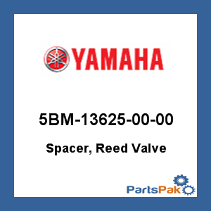 Yamaha 5BM-13625-00-00 Spacer, Reed Valve; 5BM136250000