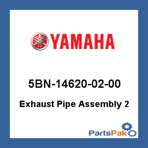 Yamaha 5BN-14620-02-00 Exhaust Pipe Assembly 2; 5BN146200200