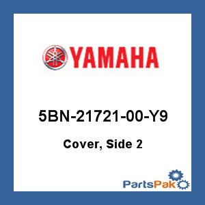 Yamaha 5BN-21721-00-Y9 Cover, Side 2; New # 5BN-21721-01-Y9