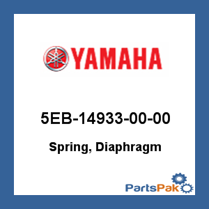 Yamaha 5EB-14933-00-00 Spring, Diaphragm; 5EB149330000