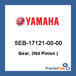 Yamaha 5EB-17121-00-00 Gear, 2nd Pinion (; 5EB171210000