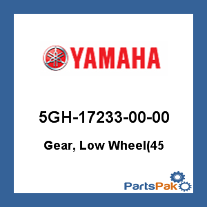 Yamaha 5GH-17233-00-00 Gear, Low Wheel(45; 5GH172330000