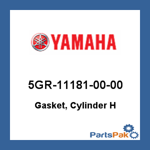 Yamaha 5GR-11181-00-00 Gasket, Cylinder Head; 5GR111810000
