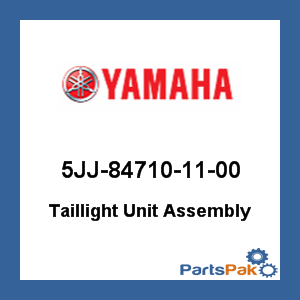 Yamaha 5JJ-84710-11-00 Taillight Unit Assembly; New # 5JJ-84710-12-00