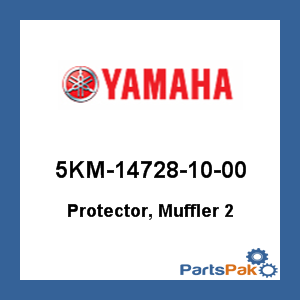 Yamaha 5KM-14728-10-00 Protector, Muffler 2; 5KM147281000