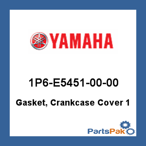 Yamaha 1P6-E5451-00-00 Gasket, Crankcase Cover 1; 1P6E54510000