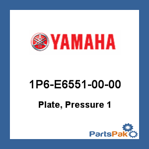 Yamaha 1P6-E6551-00-00 Plate, Pressure 1; 1P6E65510000
