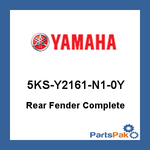 Yamaha 5KS-Y2161-N1-0Y Rear Fender Complete; 5KSY2161N10Y